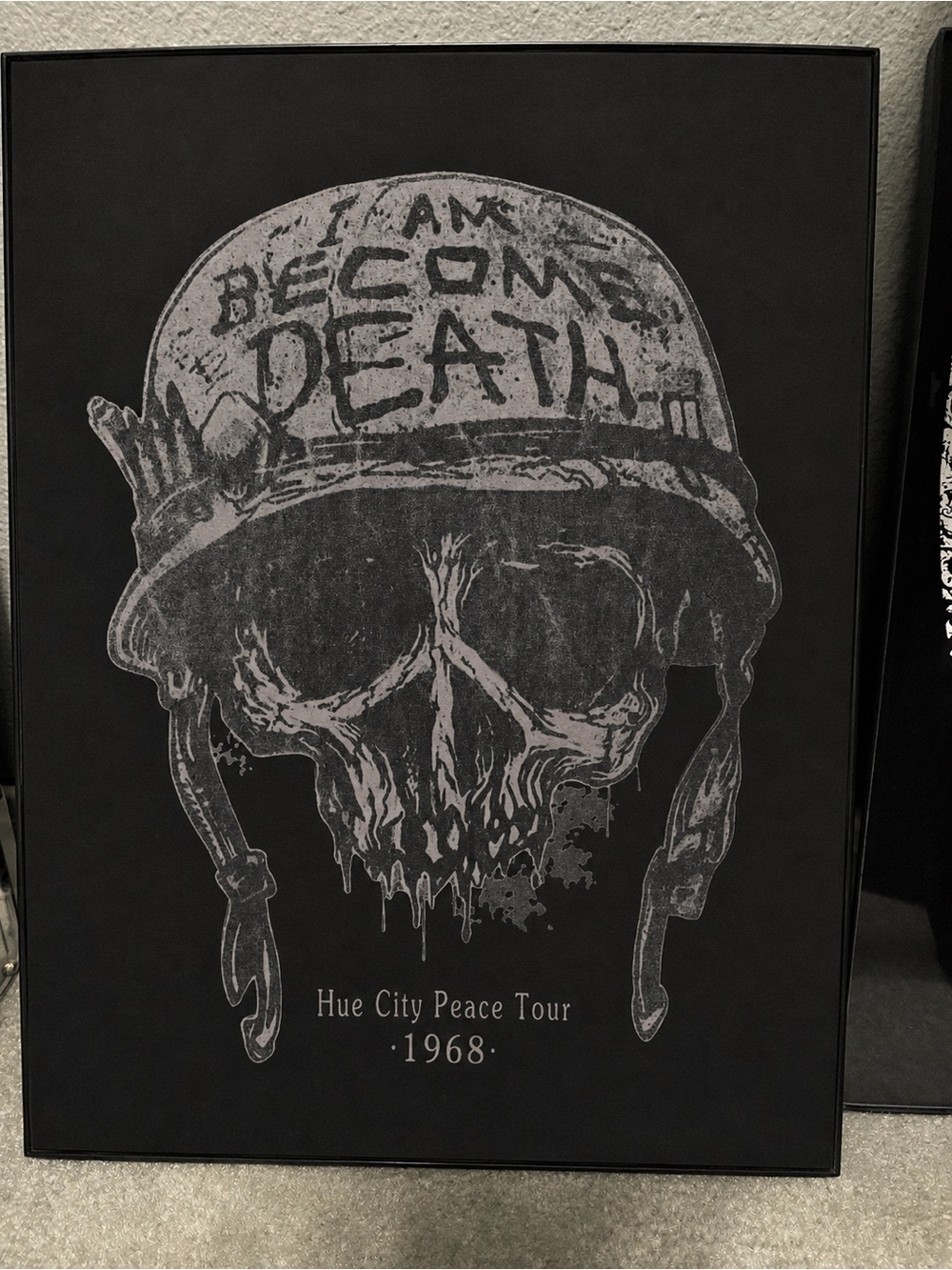 Handmade Hue City 1968 Military Skull Framed Wall Art